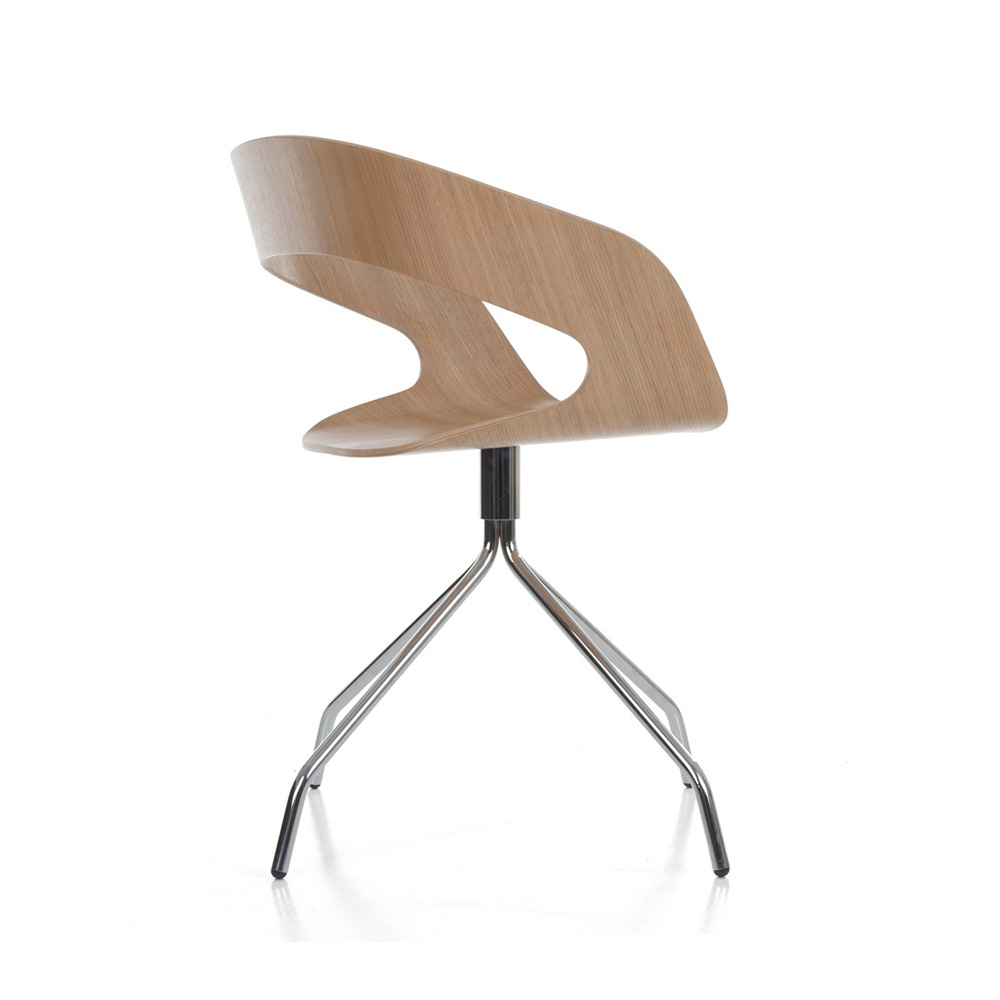 10_Ply_Collection_Chat_swivel_oak_01 - Edella Plycollection Chat swivel istuin oak / jalusta chromed