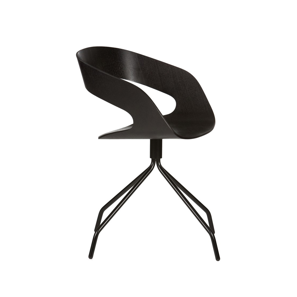 13_Ply_Collection_Chat_swivel_oak_stained_black_black_frame_02 - Edella Plycollection Chat swivel istuin oak stained black / jalusta black