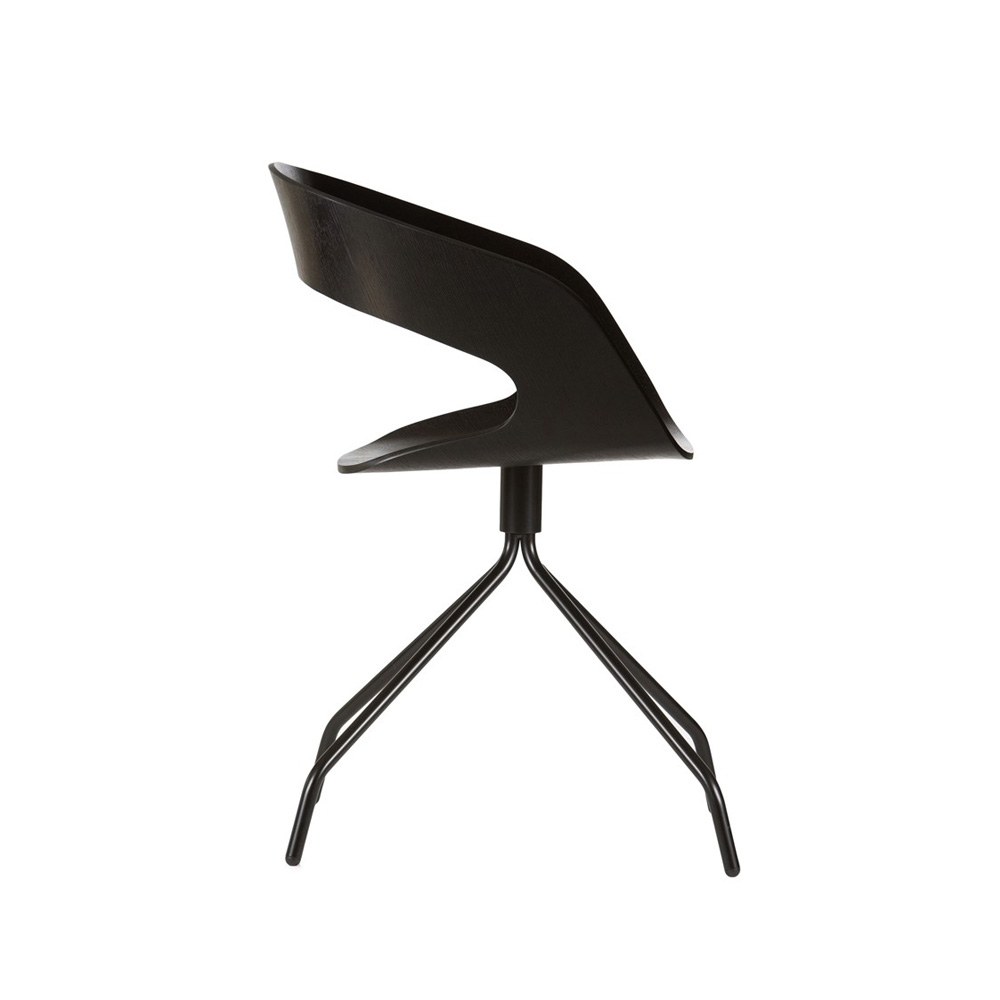 14_Ply_Collection_Chat_swivel_oak_stained_black_black_frame_03 - Edella Plycollection Chat swivel istuin oak stained black / jalusta black