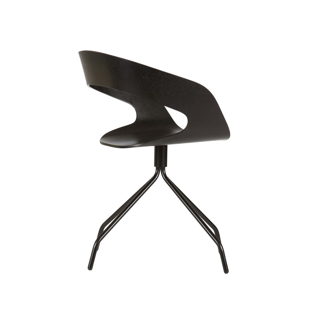15_Ply_Collection_Chat_swivel_oak_stained_black_black_frame_04 - Edella Plycollection Chat swivel istuin oak stained black / jalusta black