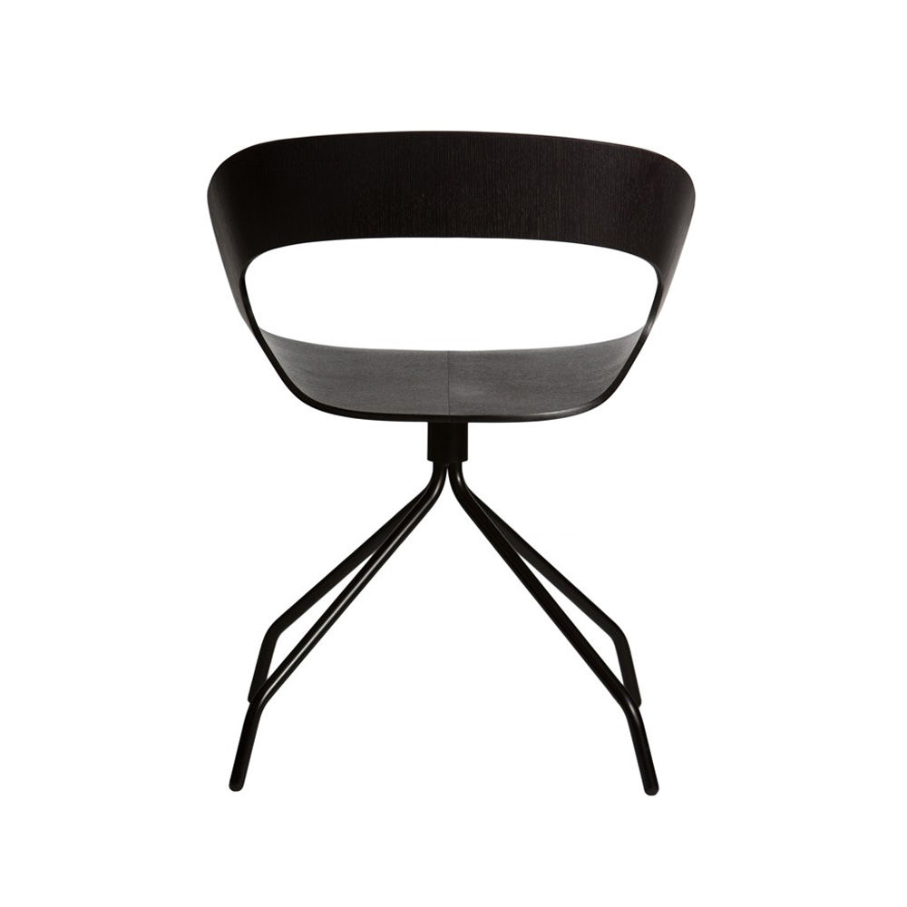 16_Ply_Collection_Chat_swivel_oak_stained_black_black_frame_01 - Edella Plycollection Chat swivel istuin oak stained black / jalusta black