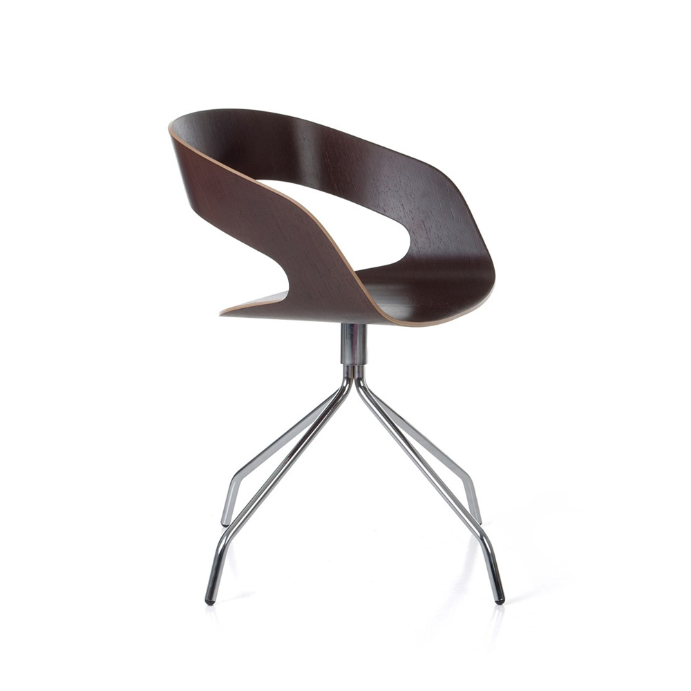 22_Ply_Collection_Chat_swivel_wenge_01 - Edella Plycollection Chat swivel istuin wenge / jalusta chromed