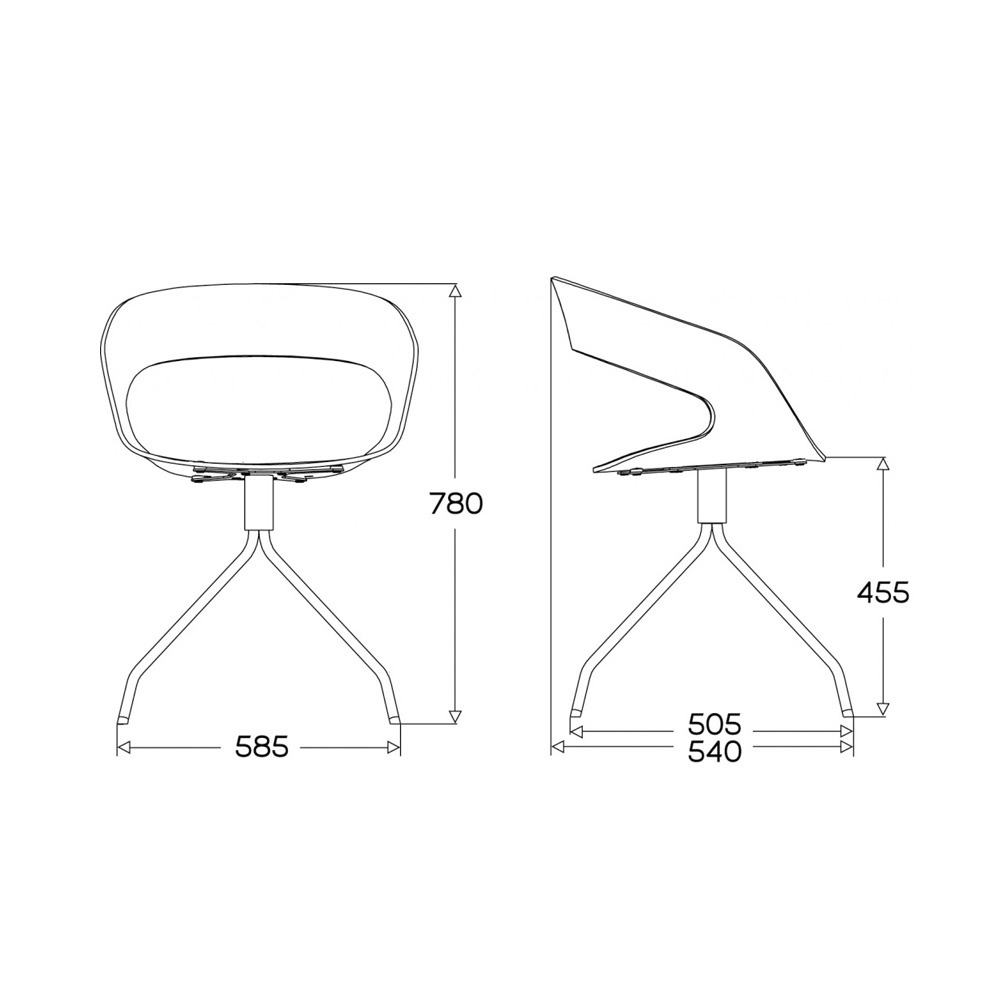 29_Ply_Collection_Chat_swivel_dimensions_01 - Edella Plycollection Chat swivel