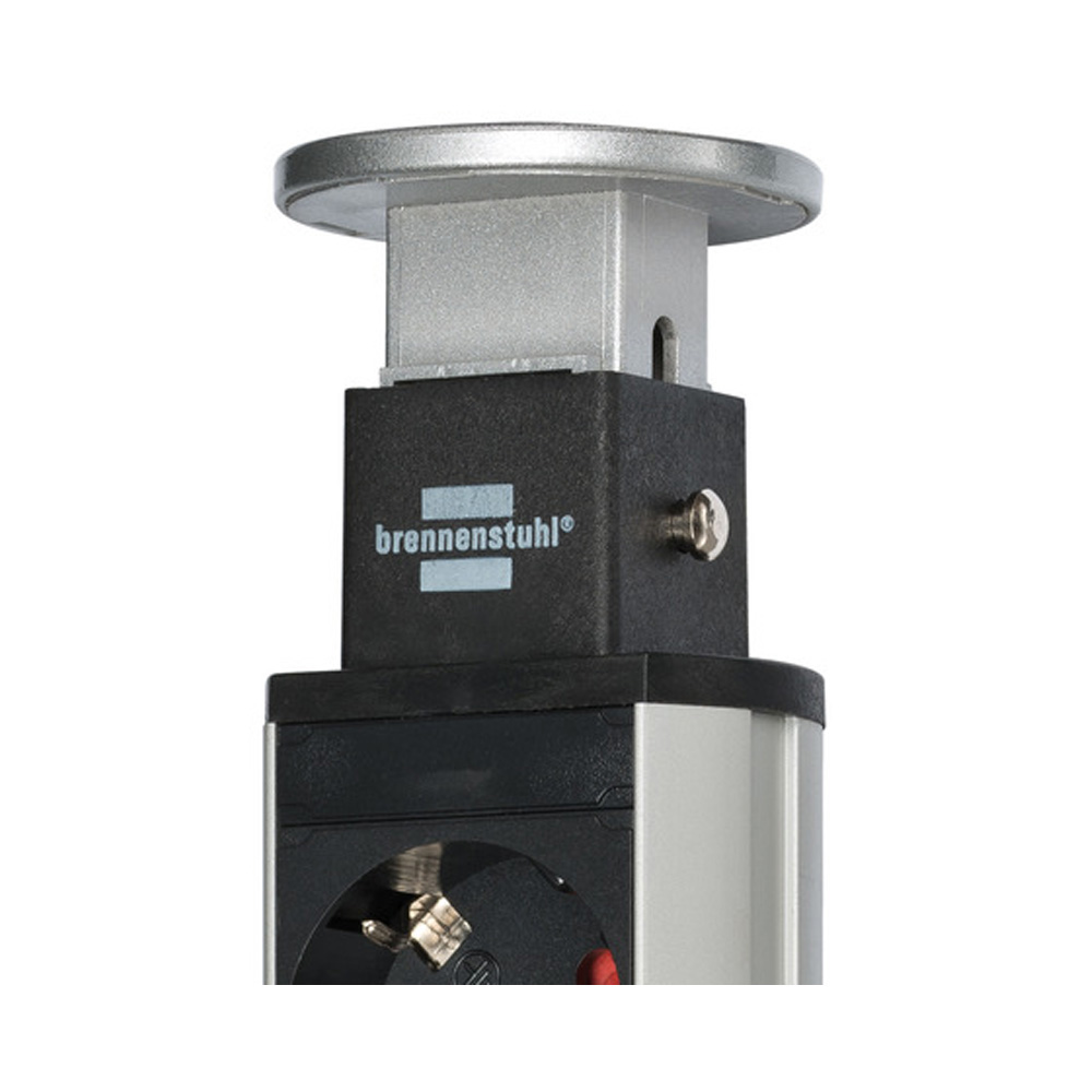 Brennenstuhl_Tower_Power_Table_Extension_Socket_3-way_Tornipistorasia_ylös_ponnahtava_pöydän_kanteen _upotettava_02 - Edella Brennenstuhl Tower Power Desktop Extension Socket tornipistorasia