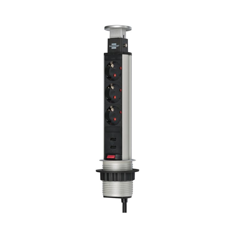 Brennenstuhl Tower Power USB Desktop Extension Socket tornipistorasia