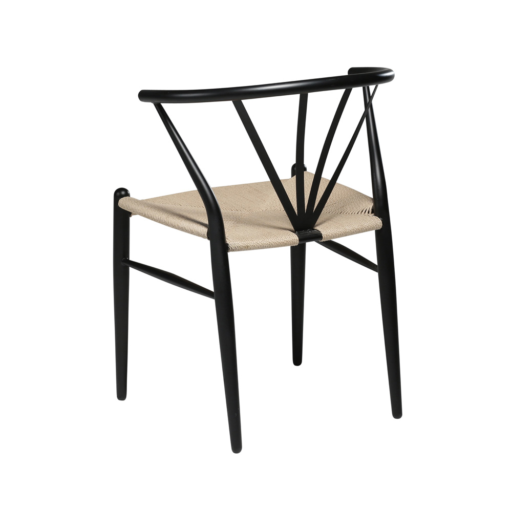 Danform_DELTA_CHAIR_RAVINTOLATUOLI_KAHVILATUOLI_black_metal_w_nature_seat_03 - Edella Dan-Form Delta Chair tuoli