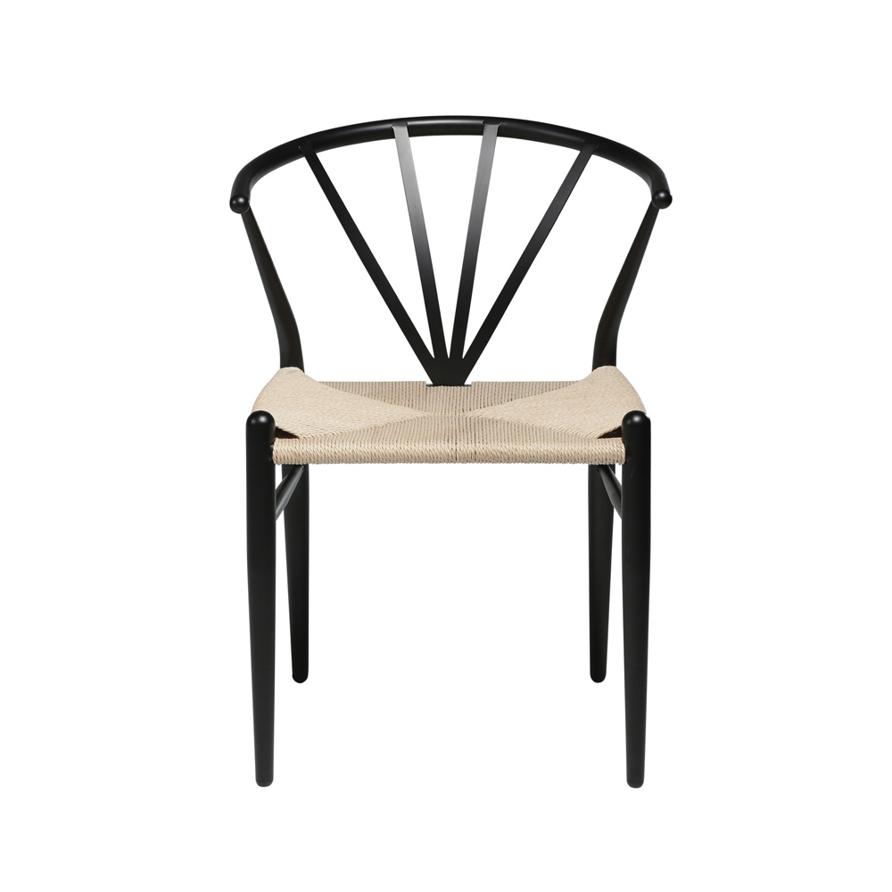 Danform_DELTA_CHAIR_RAVINTOLATUOLI_KAHVILATUOLI_black_metal_w_nature_seat_04 - Edella Dan-Form Delta Chair tuoli