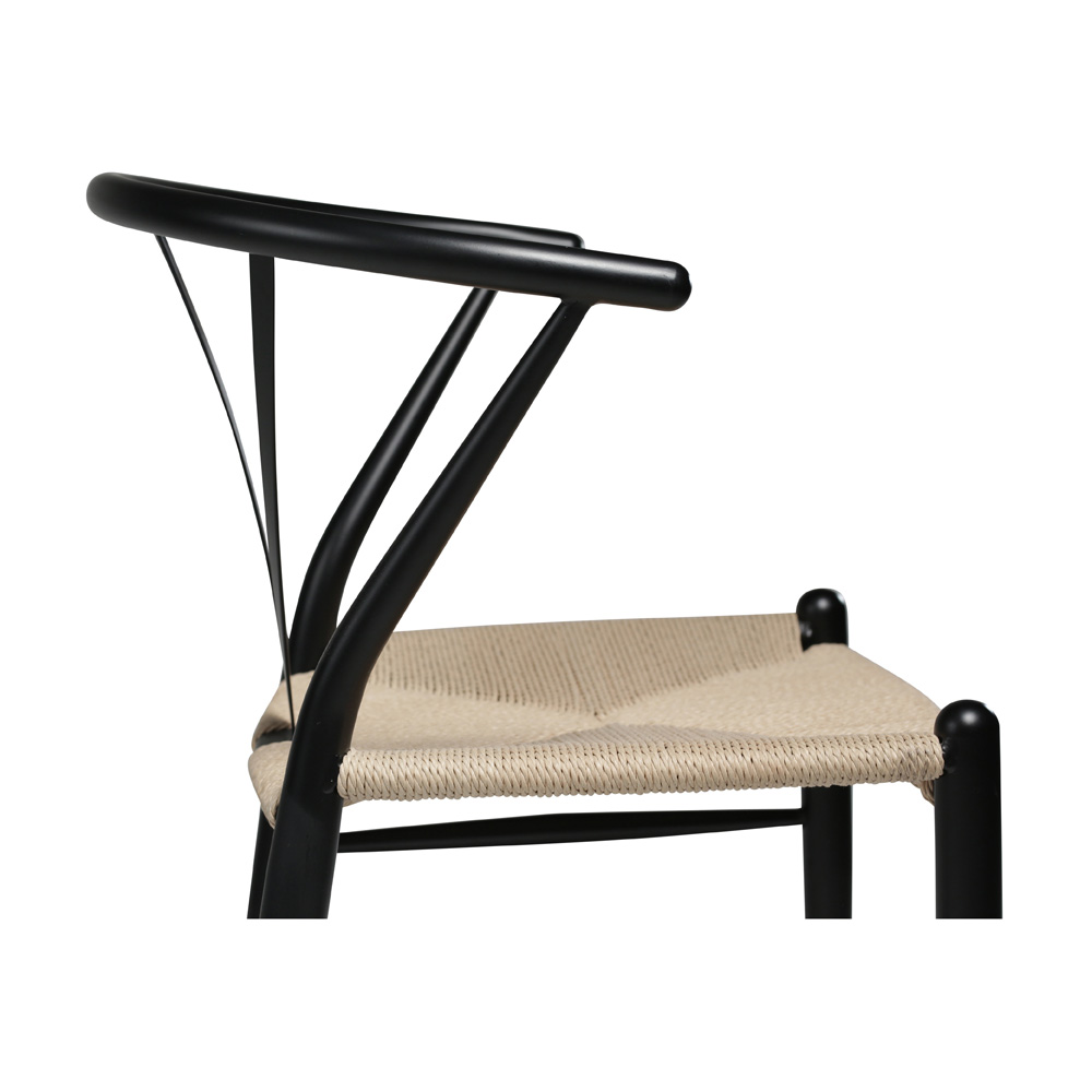 Danform_DELTA_CHAIR_RAVINTOLATUOLI_KAHVILATUOLI_black_metal_w_nature_seat_06 - Edella Dan-Form Delta Chair tuoli
