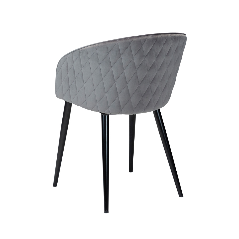 Danform_DUAL_CHAIR_RAVINTOLATUOLI_KAHVILATUOLI_alu_velvet_w_black_metal_legs_03 - Edella Dan-Form Dual Chair tuoli sametti