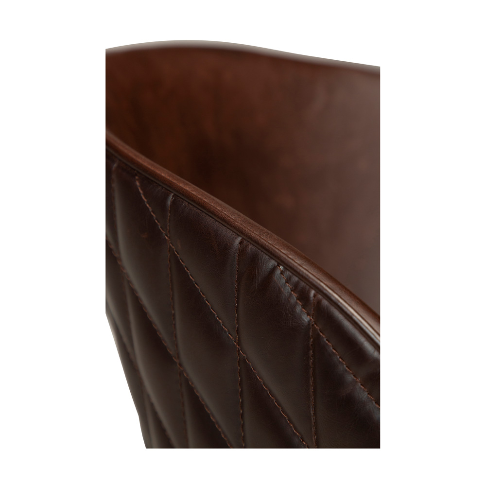 Danform_DUAL_CHAIR_RAVINTOLATUOLI_KAHVILATUOLI_vintage_cocoa_art_leather_w_black_metal_legs_07 - Edella Dan-Form Dual Chair tuoli keinonahka