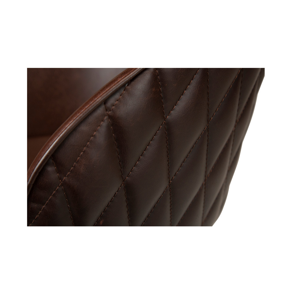 Danform_DUAL_CHAIR_RAVINTOLATUOLI_KAHVILATUOLI_vintage_cocoa_art_leather_w_black_metal_legs_09 - Edella Dan-Form Dual Chair tuoli keinonahka