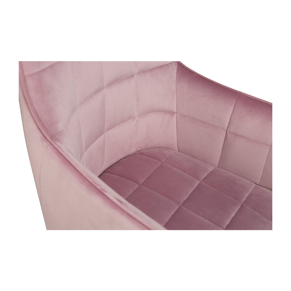 Danform_EMBRACE_CHAIR_RAVINTOLATUOLI_dusty_rose_velvet_w_black_legs_06 - Edella Dan-Form Embrace Armchair tuoli sametti
