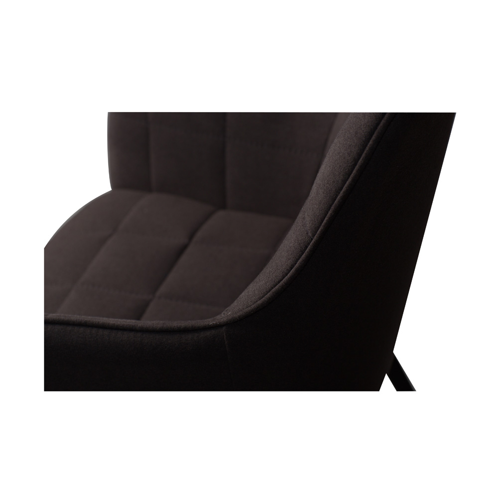 Danform_EMBRACE_CHAIR_RAVINTOLATUOLI_meteorite_black_fabric_w_black_legs_05 - Edella Dan-Form Embrace Armchair tuoli kangas