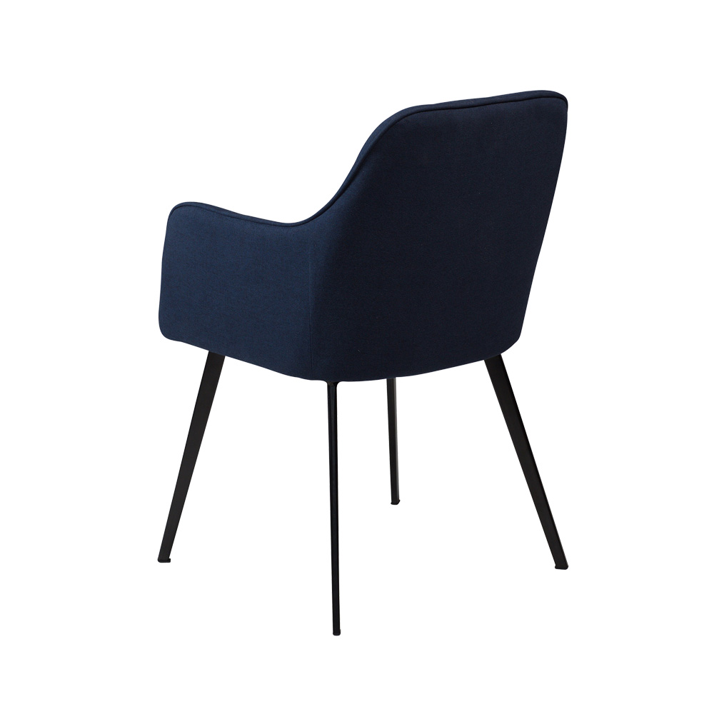 Danform_EMBRACE_CHAIR_midnight_blue_fabric_w_black_legs_02 - Edella Dan-Form Embrace Armchair tuoli kangas