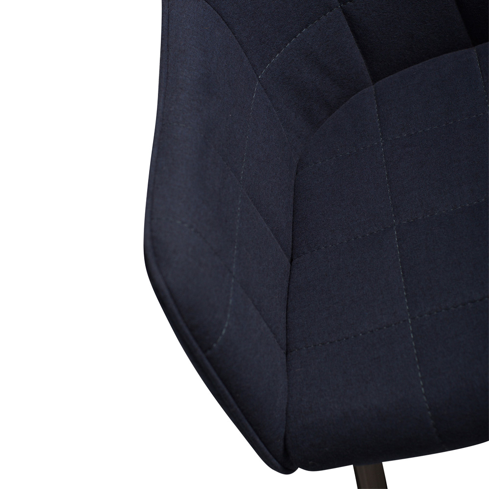 Danform_EMBRACE_CHAIR_midnight_blue_fabric_w_black_legs_03 - Edella Dan-Form Embrace Armchair tuoli kangas