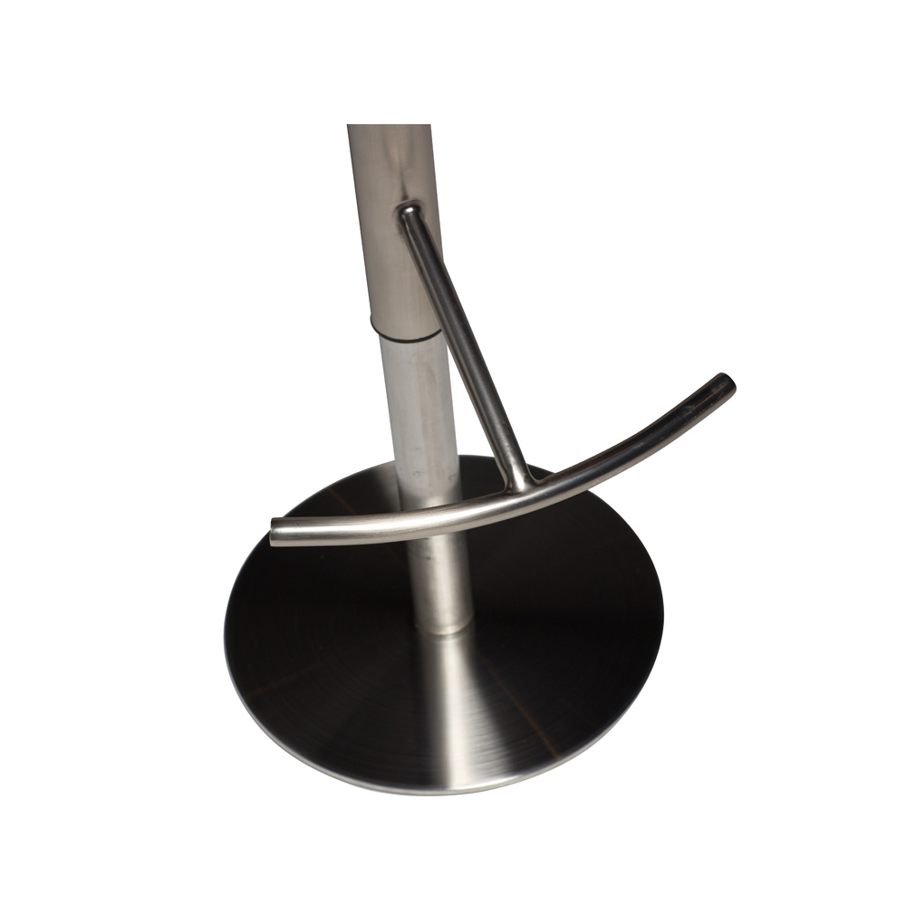 Danform_FLAIR_BAR_STOOL_baarituoli_light_brown_leather_w_brushed_steel_base_08 - Edella Dan-Form Flair Bar Stool baarituoli laippajalalla