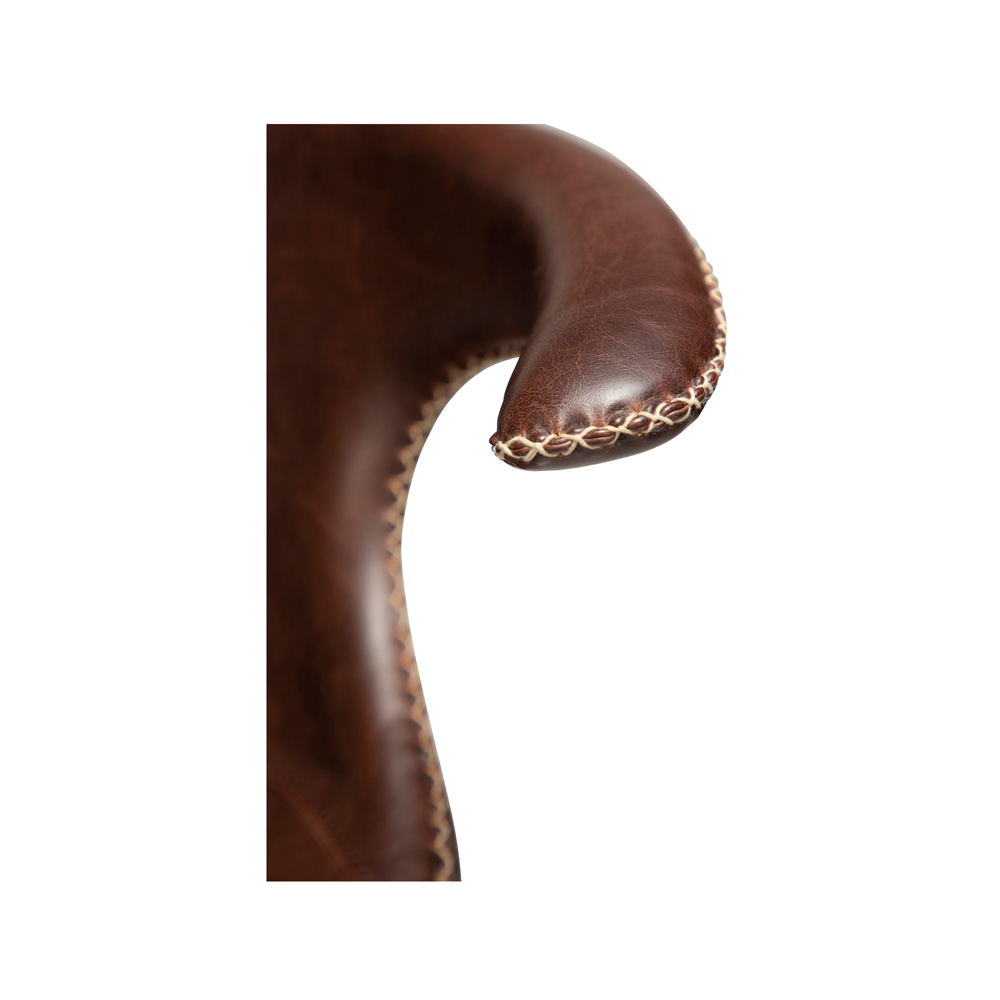 Danform_FLAIR_BAR_STOOL_baarituoli_vintage_cocoa_art_leather_w_black_metal_legs_07 - Edella Dan-Form Flair Bar Stool baarituoli korkea