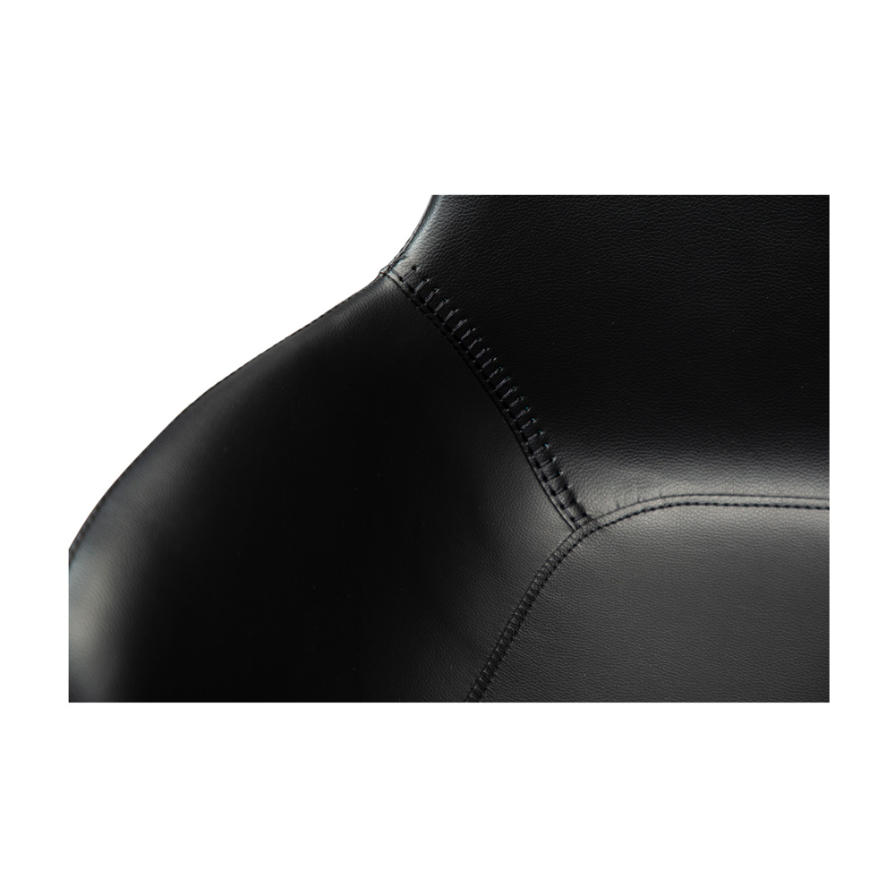Danform_HYPE_CHAIR_W_ARM_RAVINTOLATUOLI_KAHVILATUOLI_black_art_leather_w_black_metal_legs_07 - Edella Dan-Form Hype Armchair tuoli käsinojallinen