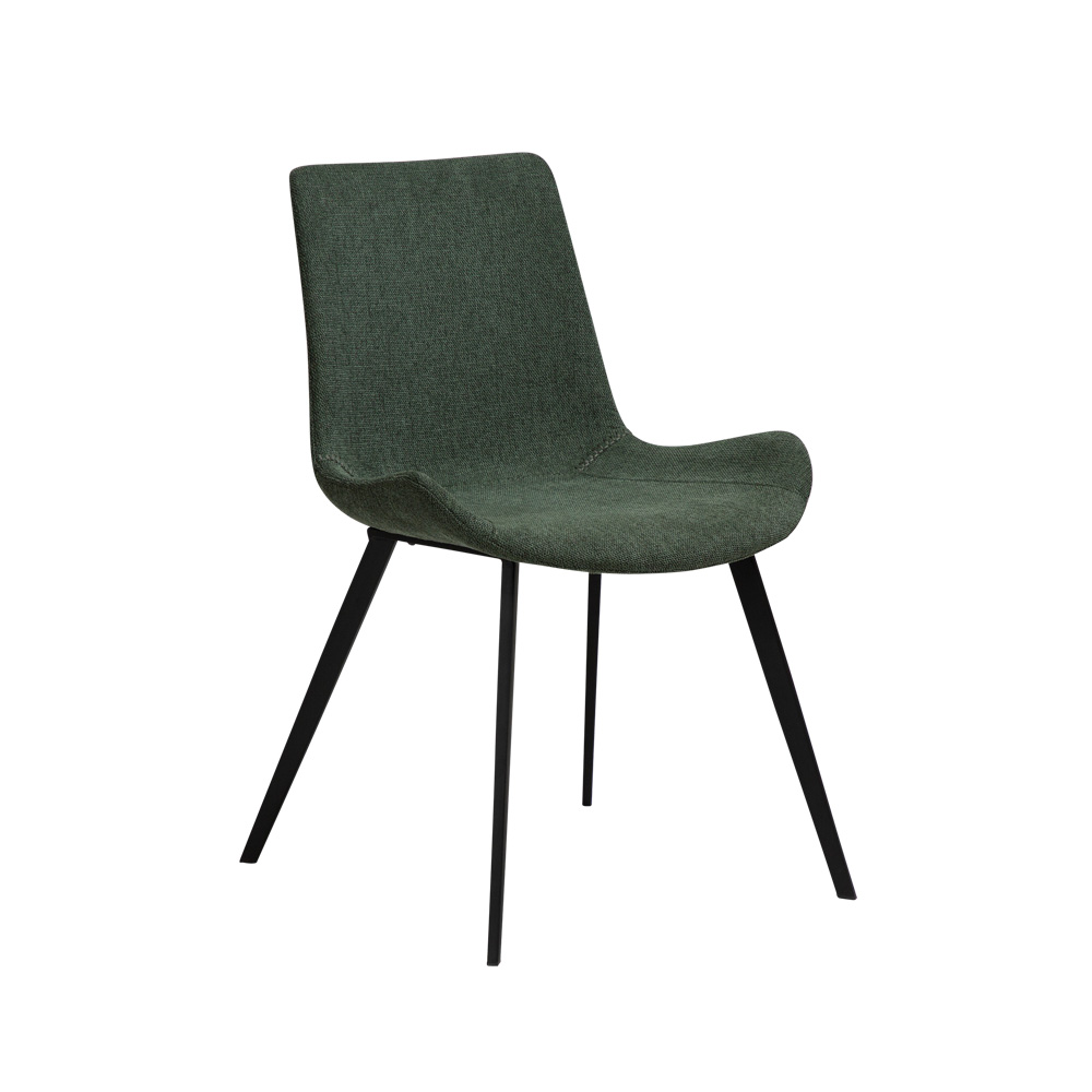 Danform_HYPE_CHAIR_ravintolatuoli_kahvilatuoli_sage_green_fabric_kangas_mustilla_metallijaloilla_01 - Edella Dan-Form Hype Chair tuoli kangas
