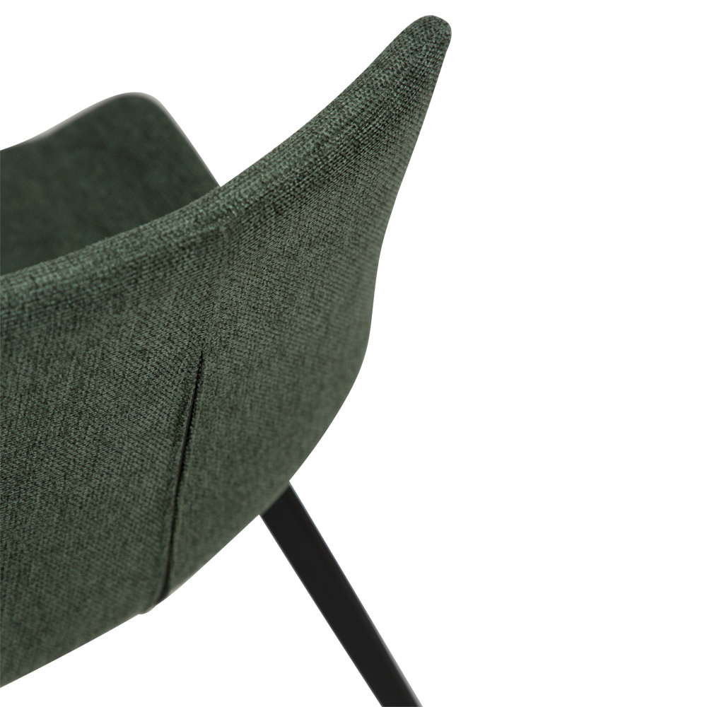 Danform_HYPE_CHAIR_ravintolatuoli_kahvilatuoli_sage_green_fabric_kangas_mustilla_metallijaloilla_06 - Edella Dan-Form Hype Chair tuoli kangas