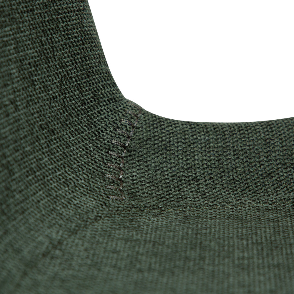 Danform_HYPE_CHAIR_ravintolatuoli_kahvilatuoli_sage_green_fabric_kangas_mustilla_metallijaloilla_07 - Edella Dan-Form Hype Chair tuoli kangas