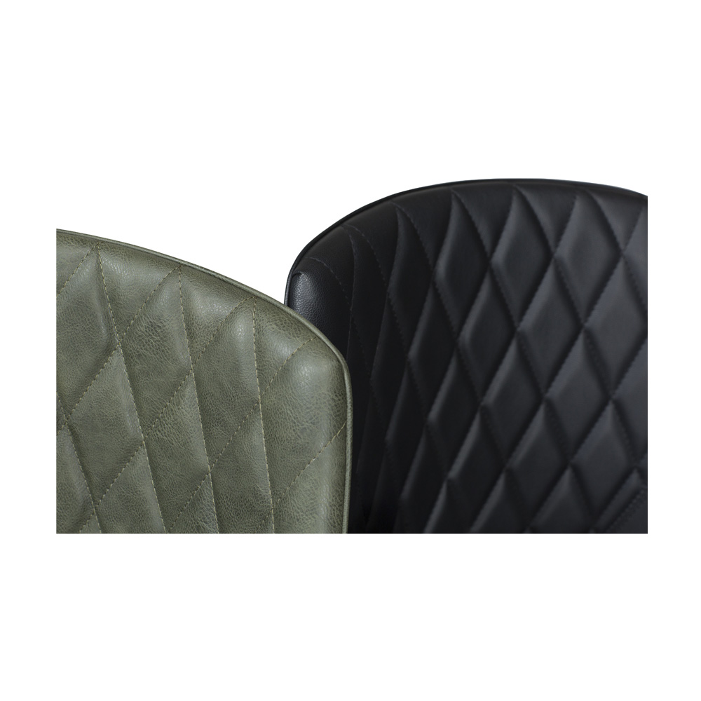 Danform_ROMBO_CHAIR_RAVINTOLATUOLI_KAHVILATUOLI_art_leather_w_black_legs_02 - Edella Dan-Form Rombo Chair tuoli keinonahka
