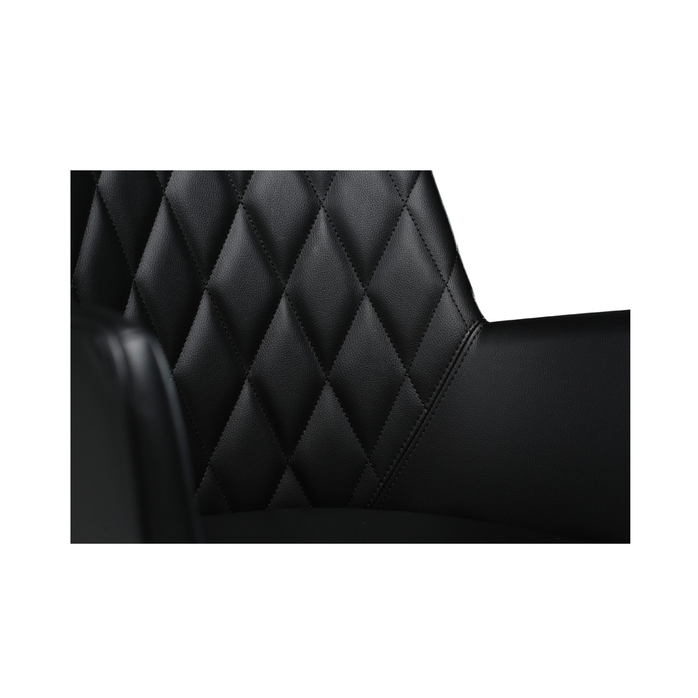 Danform_ROMBO_CHAIR_RAVINTOLATUOLI_KAHVILATUOLI_black_art_leather_w_black_legs_11 - Edella Dan-Form Rombo Chair tuoli keinonahka