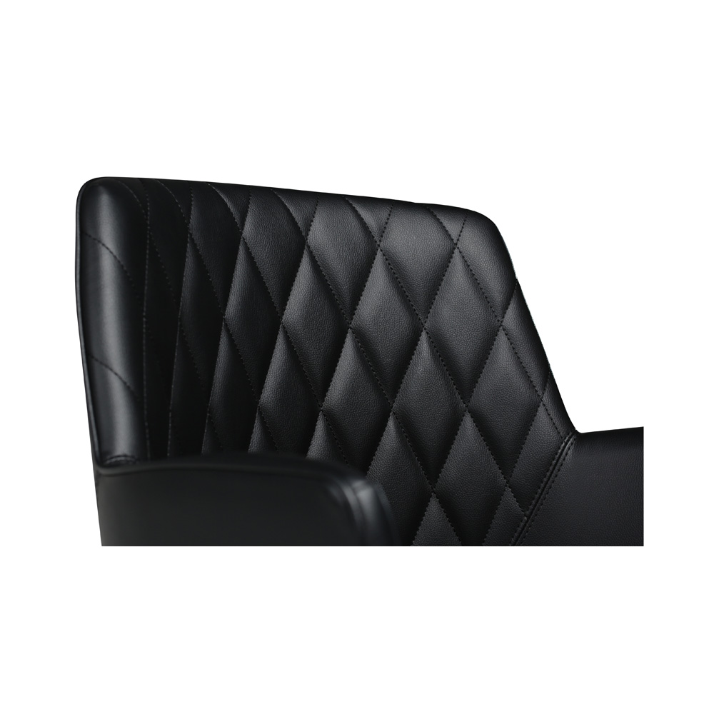 Danform_ROMBO_CHAIR_RAVINTOLATUOLI_KAHVILATUOLI_black_art_leather_w_black_legs_12 - Edella Dan-Form Rombo Chair tuoli keinonahka
