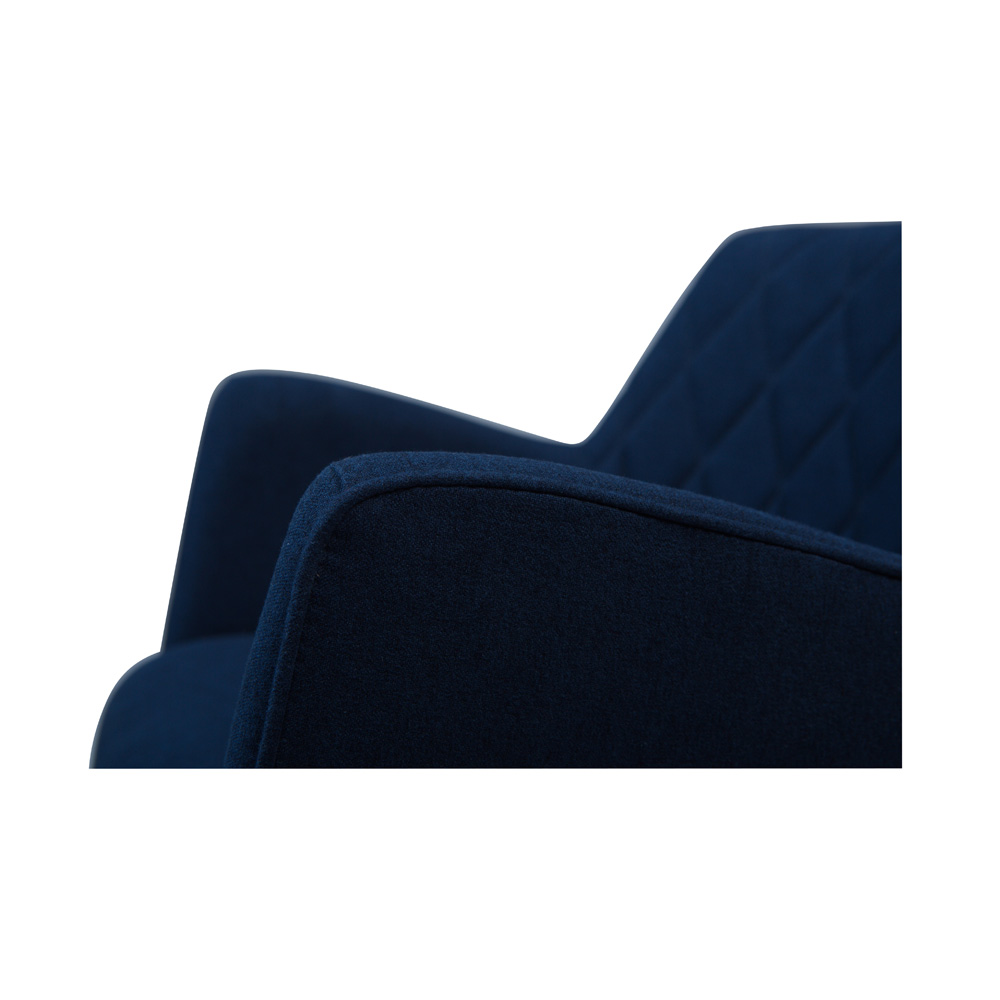 Danform_ROMBO_CHAIR_RAVINTOLATUOLI_KAHVILATUOLI_midnight_blue_fabric_w_black_legs_05 - Edella Dan-Form Rombo Chair tuoli kangas