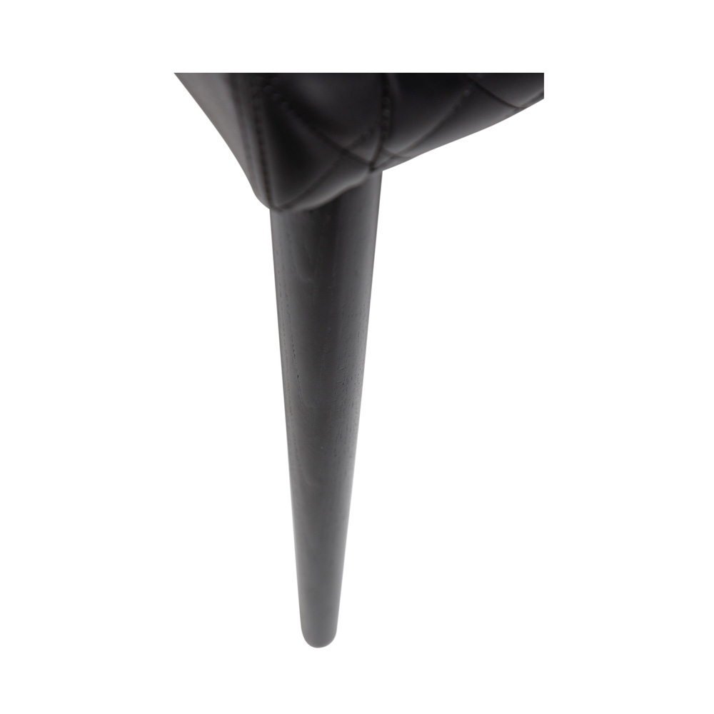 Danform_VETRO_CHAIR_vintage_black_art_leather_w_black_stained_oak_legs_06 - Edella Dan-Form Vetro Chair tuoli keinonahka
