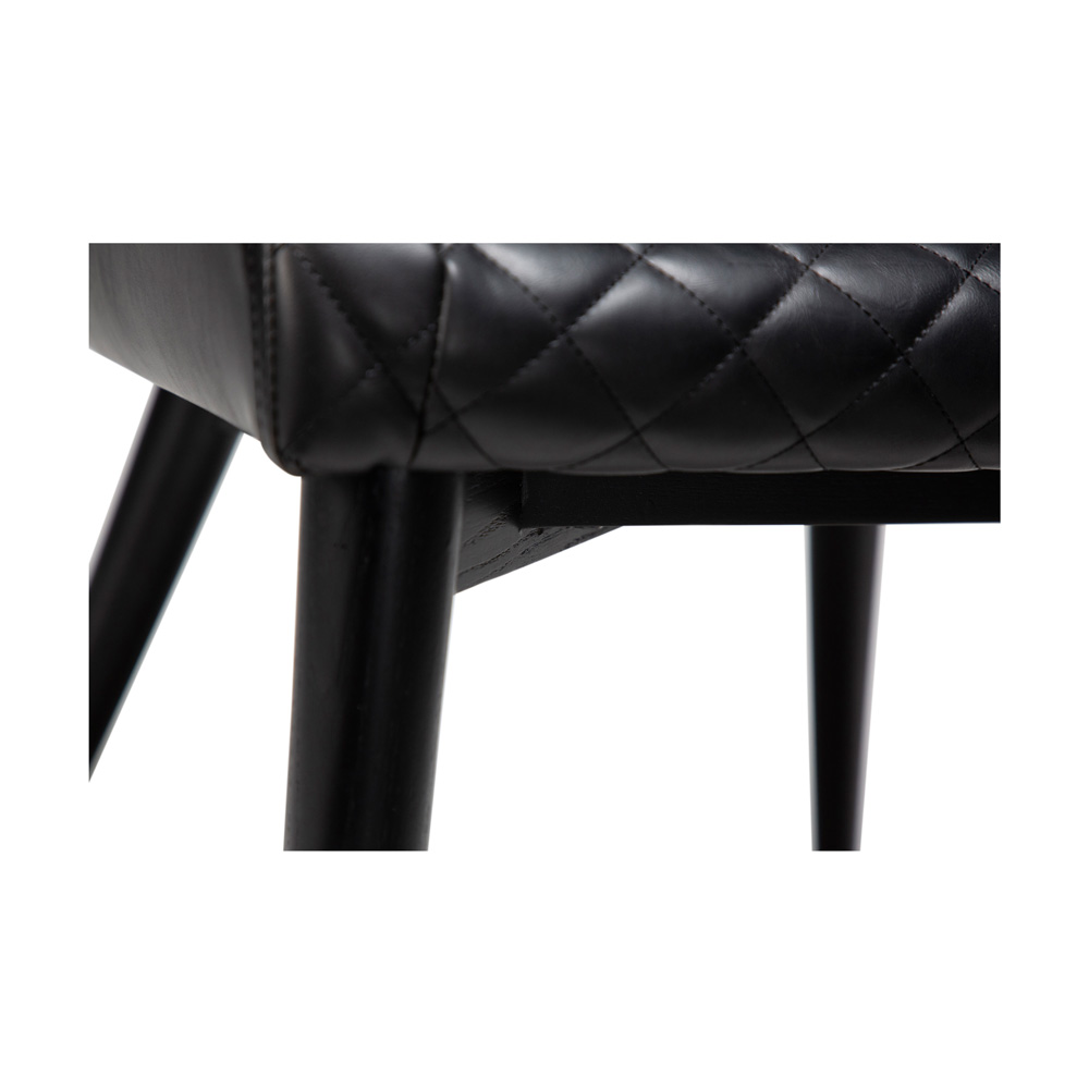 Danform_VETRO_CHAIR_vintage_black_art_leather_w_black_stained_oak_legs_07 - Edella Dan-Form Vetro Chair tuoli keinonahka