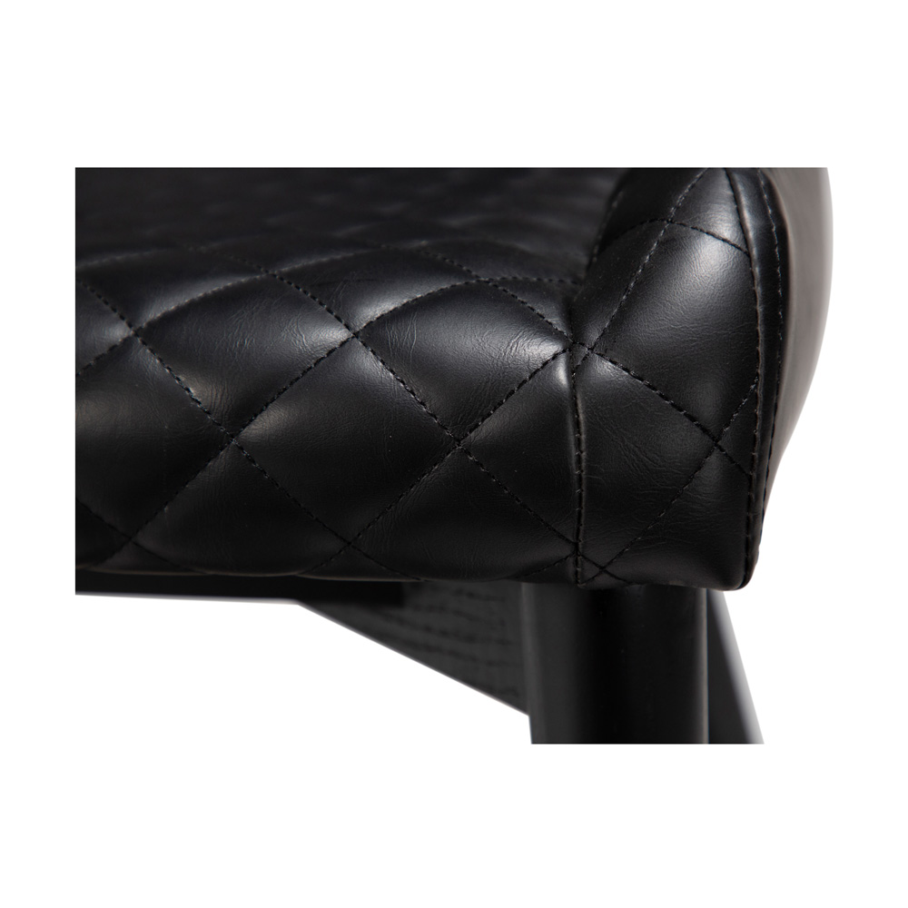 Danform_VETRO_CHAIR_vintage_black_art_leather_w_black_stained_oak_legs_09 - Edella Dan-Form Vetro Chair tuoli keinonahka