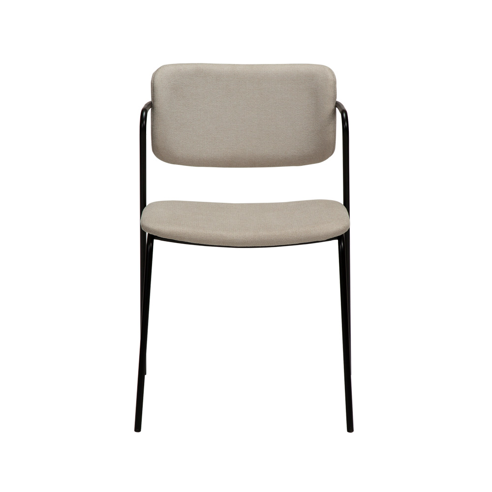 Danform_Zed_chair_ravintolatuoli_kahvilatuoli_kangas_Desert_sand_käsinojallinen_putkijaloilla_02 - Edella Dan-Form Zed Chair tuoli kangas