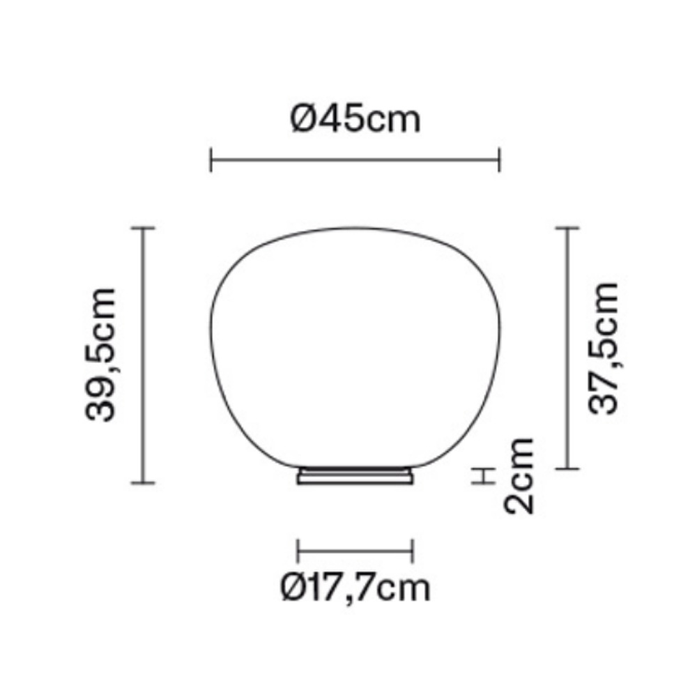 Fabbian_Lumi_Mochi_Table_Lamp_1_pöytävalaisin_pöytälamppu_lasikuvulla_lasivarjostin_06 - Edella Fabbian Lumi Mochi Table Lamp pöytävalaisin