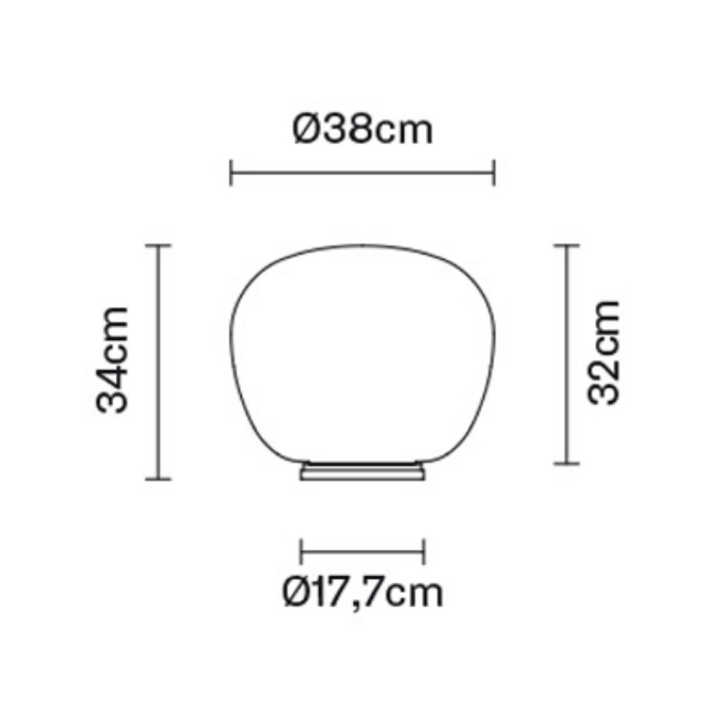 Fabbian_Lumi_Mochi_Table_Lamp_1_pöytävalaisin_pöytälamppu_lasikuvulla_lasivarjostin_07 - Edella Fabbian Lumi Mochi Table Lamp pöytävalaisin