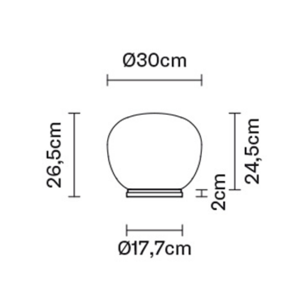 Fabbian_Lumi_Mochi_Table_Lamp_1_pöytävalaisin_pöytälamppu_lasikuvulla_lasivarjostin_08 - Edella Fabbian Lumi Mochi Table Lamp pöytävalaisin