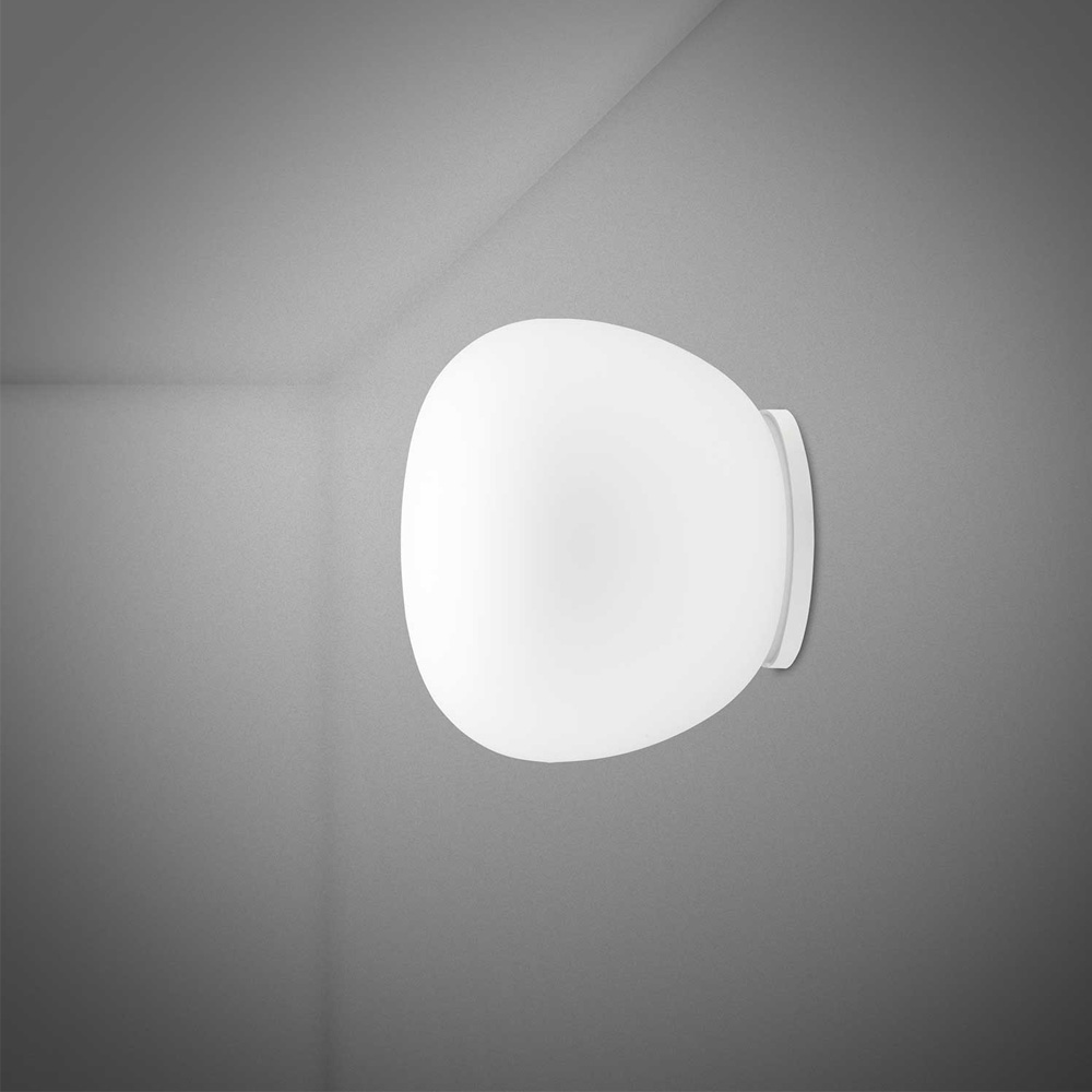 Fabbian_Lumi_Mochi_Wall_Light-Ceiling_Light_seinävalaisin_kattovalaisin_lasikuvulla_lasivarjostin_05 - Edella Fabbian Lumi Mochi Wall Light/Ceiling Light katto/seinävalaisin
