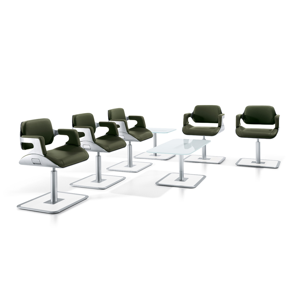 Interstuhl_Silver_810S_nojatuoli_aulatuoli_loungetuoli_neuvottelutuoli_kokoustuoli_asiakastuoli_harjattu_alumiini_oliivi_nahka_08 - Edella Interstuhl Silver 810S nojatuoli