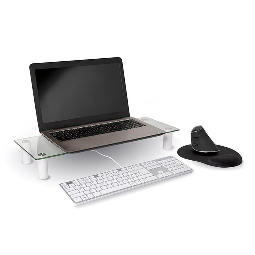 Jobmate_Monitor_Stand_korkeussäädettävä_pöytäteline_näytölle_näyttöteline_ aputaso_pöydälle_tietokoneen_näytölle_03 - Edella Matting Jobmate Monitor Stand pöytäteline näytölle ja kannettavalle mallikappale