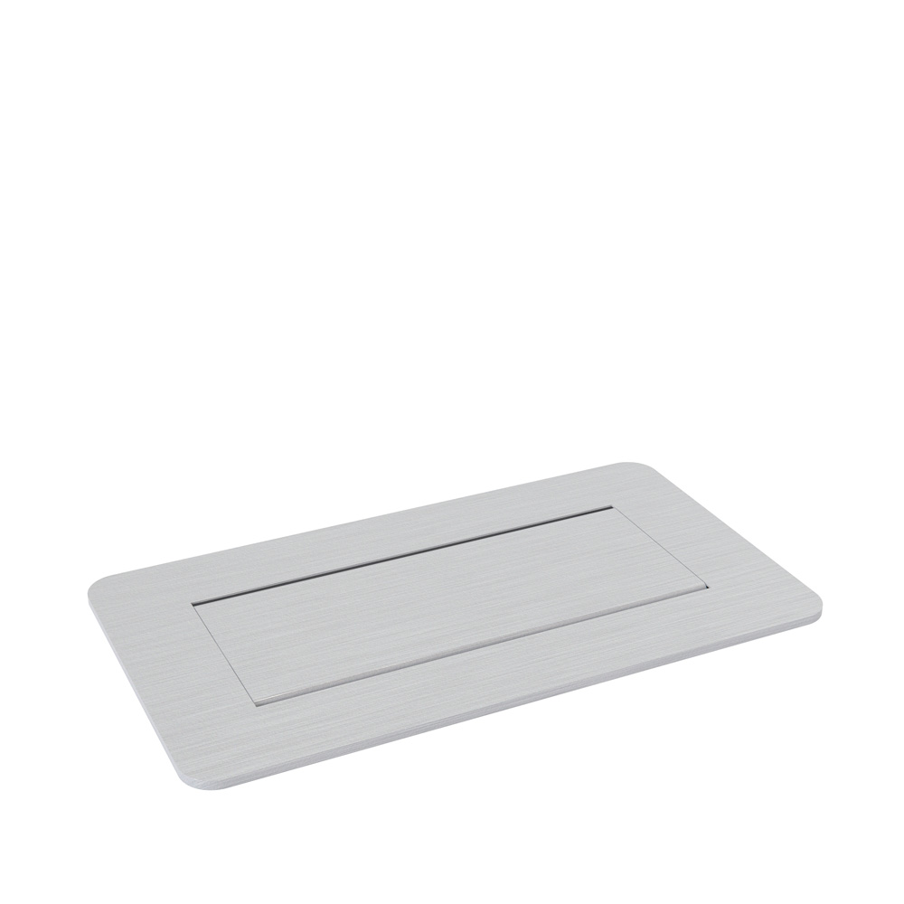 Kondator_Axessline_QuickBox-1Power_2USB_virtaluukku_pöytään_upotettava_jatkojohto_pöytäpistorasia_työpöytään_neuvottelupöytään_04 - Edella Forming Function Axessline QuickBox F100 pistorasialuukku