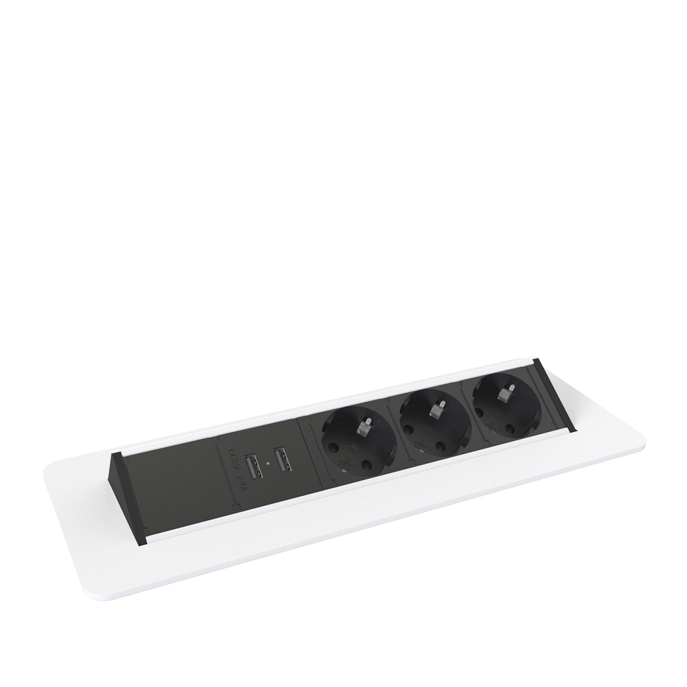 Kondator_Axessline_QuickBox_3Power_2USB_Charger_pistorasialuukku_jatkojohto_pöytäpistorasia_työpöytään_neuvottelupöytään_06 - Edella Forming Function Axessline QuickBox F300 pistorasialuukku