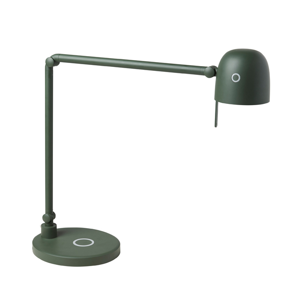 LightUp_NEOS_X_pöytävalaisin_työpistevalaisin_toimistovalaisin_toimistopöytävalaisin_sähköpöytävalaisin_02 - Edella Matting Neos tyopistevalaisin X jalusta X Forest Green