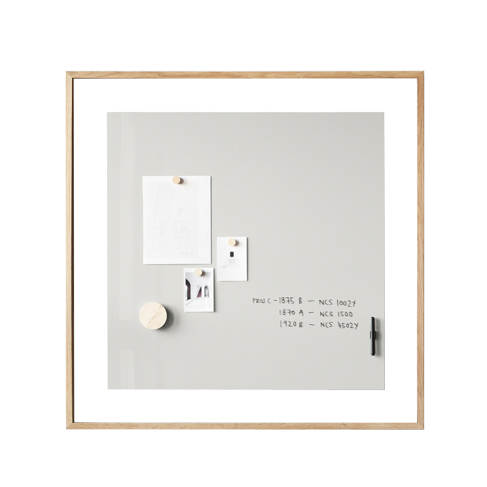 Lintex_A01_magneettinen_lasitaulu_kirjoitustaulu_seinäkirjoitustaulu_tammi_puukehys_seinälle_02 - Edella Lintex A01 kirjoitustaulu tammikehyksellä (suorakulmainen)