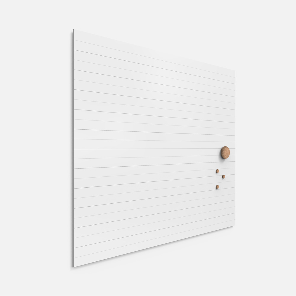 Lintex_Air_Lines_whiteboard_Teräsemalipintainen_kirjoitusviivoilla_kirjoitustaulu_valkotaulu_esitystaulu_tussitaulu_viistetty_reuna_04 - Edella Lintex Air Lines whiteboard teräsemaloitu kirjoitustaulu (useita kokoja)