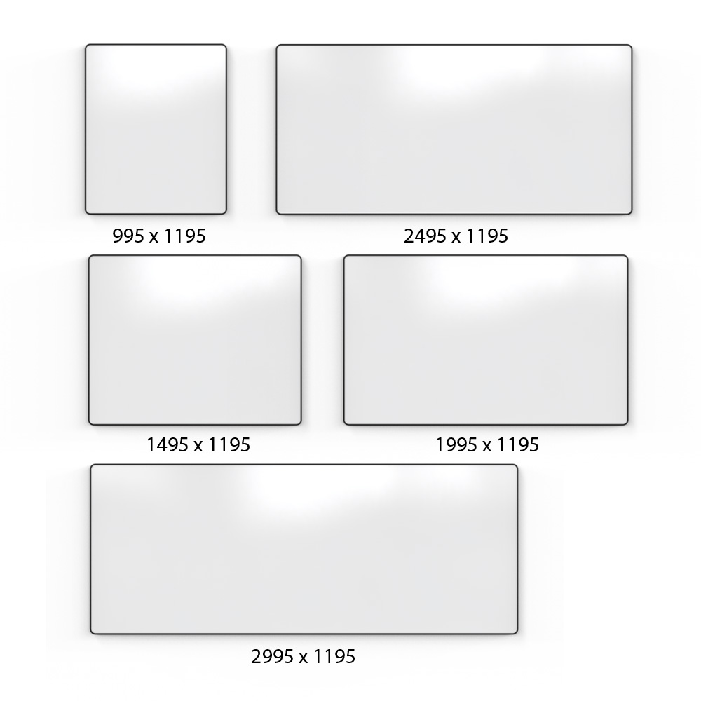 Lintex_Edge_whiteboard_Teräsemalipintainen_kirjoitustaulu_valkotaulu_esitystaulu_tussitaulu_muovi_reunanauha_06 - Edella Lintex Edge Whiteboard teräsemaloitu kirjoitustaulu (useita kokoja)