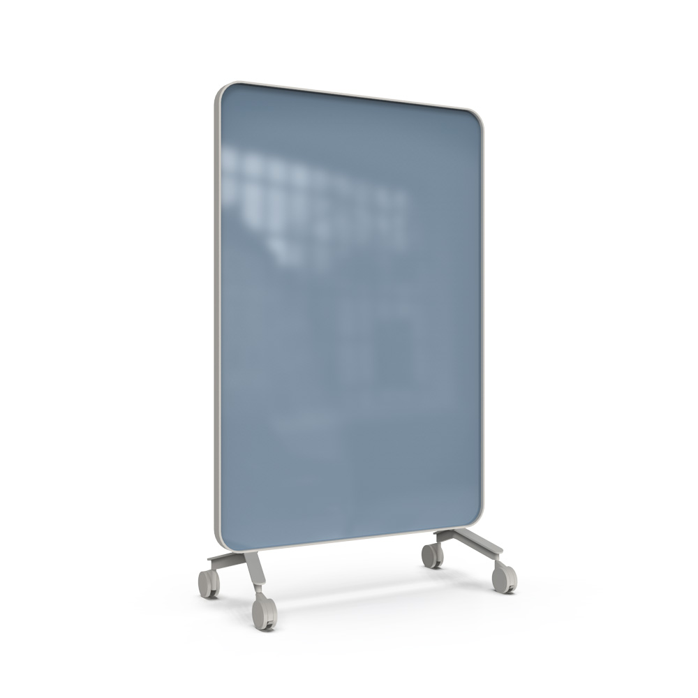 Lintex_Frame_mobile_lasitaulu_kirjoitustaulu_puukehyksellä_tammi_puujaloilla_pyörillä_liikuteltava_siirrettävä_14 - Edella Lintex Frame Mobile 1200 x 1960 mm siirreltävä kaksipuolinen lasitaulu harmaa