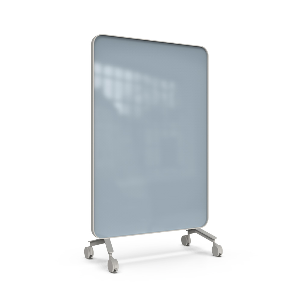 Lintex_Frame_mobile_lasitaulu_kirjoitustaulu_puukehyksellä_tammi_puujaloilla_pyörillä_liikuteltava_siirrettävä_15 - Edella Lintex Frame Mobile 1200 x 1960 mm siirreltävä kaksipuolinen lasitaulu harmaa