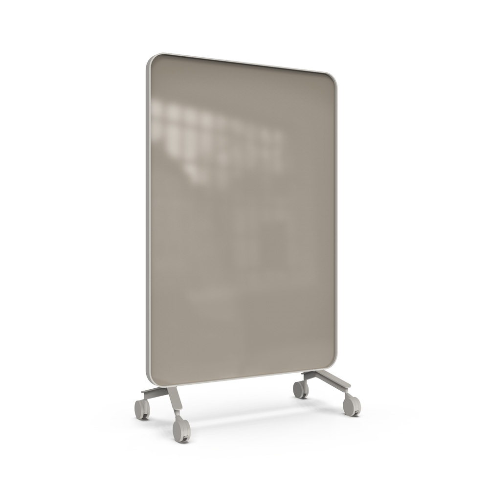 Lintex_Frame_mobile_lasitaulu_kirjoitustaulu_puukehyksellä_tammi_puujaloilla_pyörillä_liikuteltava_siirrettävä_17 - Edella Lintex Frame Mobile 1200 x 1960 mm siirreltävä kaksipuolinen lasitaulu harmaa