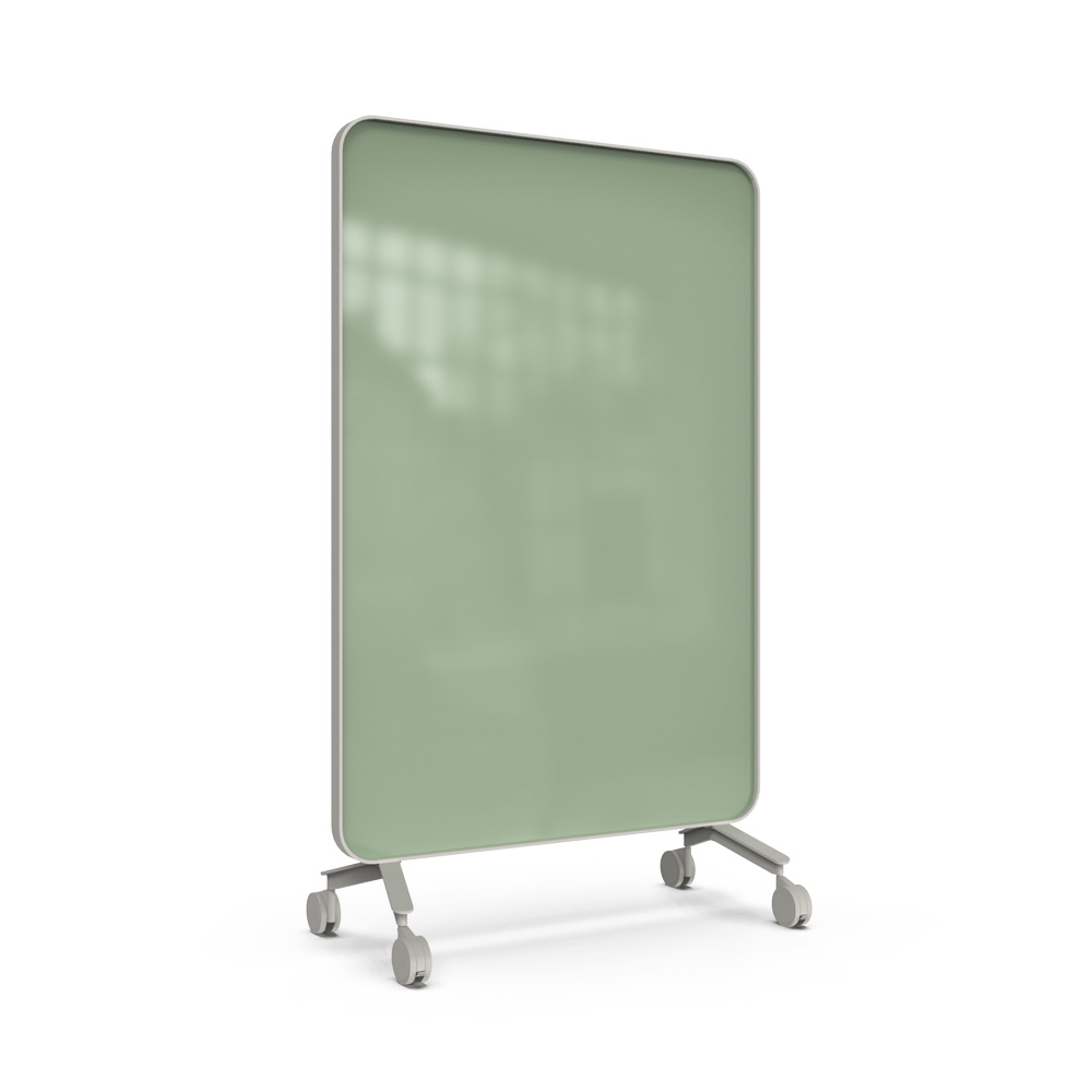 Lintex_Frame_mobile_lasitaulu_kirjoitustaulu_puukehyksellä_tammi_puujaloilla_pyörillä_liikuteltava_siirrettävä_23 - Edella Lintex Frame Mobile 1200 x 1960 mm siirreltävä kaksipuolinen lasitaulu harmaa