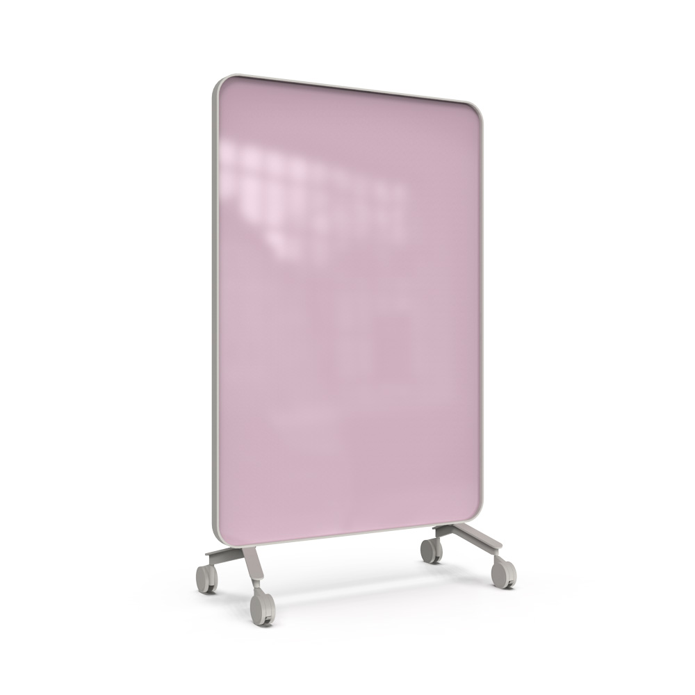 Lintex_Frame_mobile_lasitaulu_kirjoitustaulu_puukehyksellä_tammi_puujaloilla_pyörillä_liikuteltava_siirrettävä_24 - Edella Lintex Frame Mobile 1200 x 1960 mm siirreltävä kaksipuolinen lasitaulu harmaa
